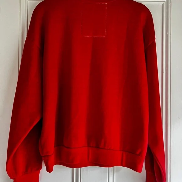 Aviator Nation Red Lightning Bolt Sweatshirt - Picture 4 of 6